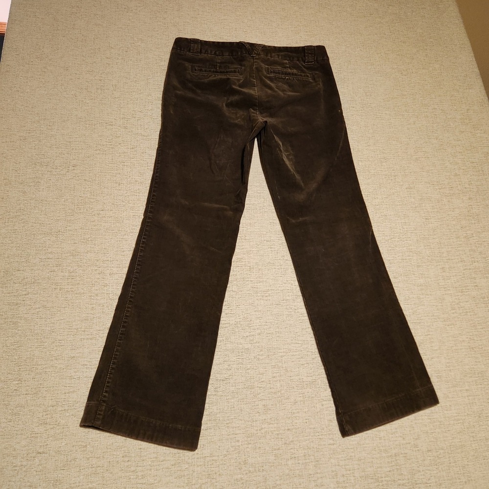 J. Crew Corduroy Pants Womens 4P Brown City Fit Straight Leg 79044 - Picture 2 of 6